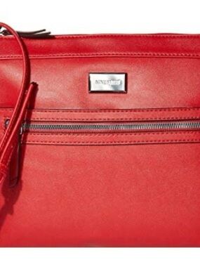 Nine West Coralia Sure Springs Crossbody Bag Dark Lipstick Red (ML)